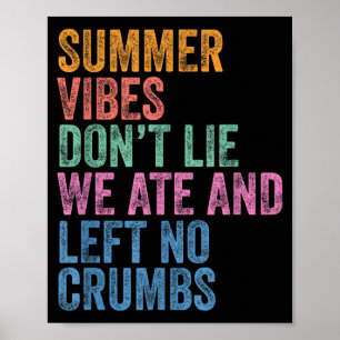 End Of The Year Teacher Last Day Summer Vibes Left Poster