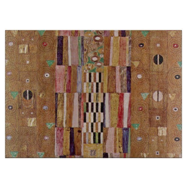 End of Wall, Stoclet Frieze by Gustav Klimt Cutting Board (Front)