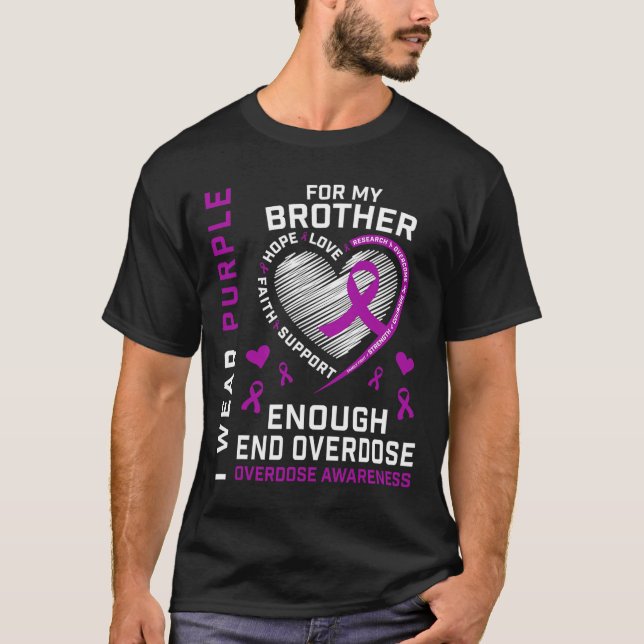 End Overdose Awareness Shirt Enough Purple For My  (Front)