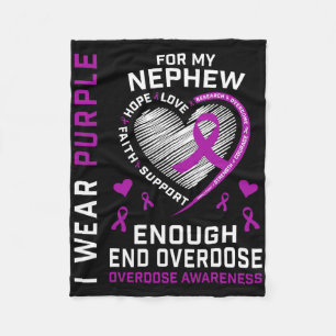 End Overdose Awareness Shirt Enough Purple For My Fleece Blanket