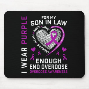 End Overdose Awareness Shirt Enough Purple For My  Mouse Mat