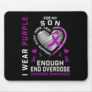 End Overdose Awareness Shirt Enough Purple For My Mouse Mat