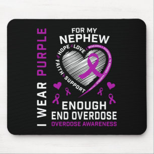 End Overdose Awareness Shirt Enough Purple For My Mouse Mat