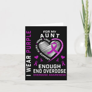 End Overdose Awareness Shirt Enough Wear Purple Fo Card