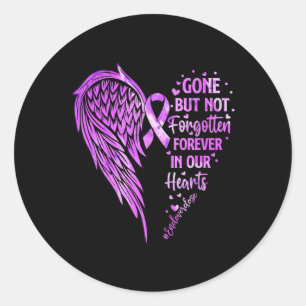 End Overdose  Loved One Memorial Overdose Awarenes Classic Round Sticker