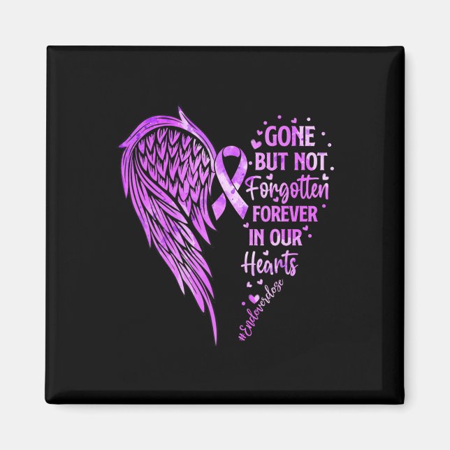 End Overdose  Loved One Memorial Overdose Awarenes Magnet (Front)