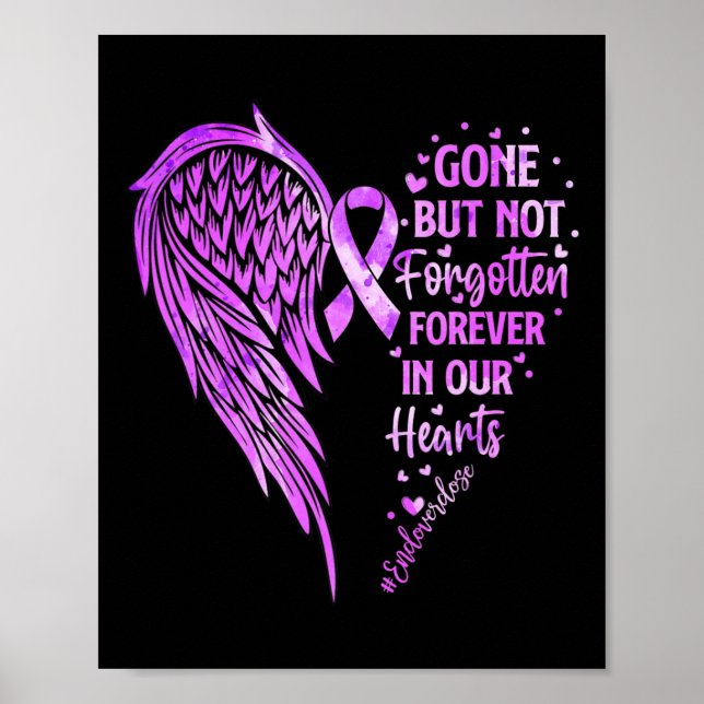 End Overdose  Loved One Memorial Overdose Awarenes Poster (Front)