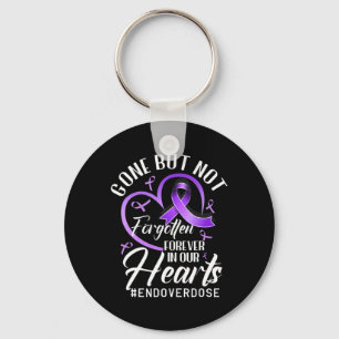 End Overdose Loved One Memorial Overdose Awareness Key Ring