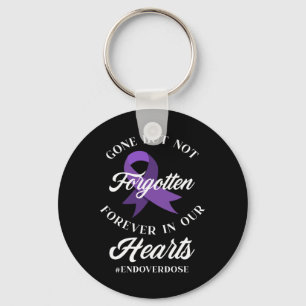 End Overdose Loved One Memorial Overdose Awareness Key Ring