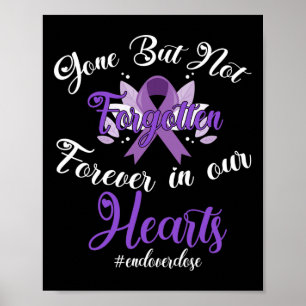 End Overdose Loved One Memorial Overdose Awareness Poster
