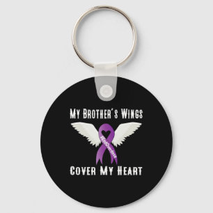 End Overdose My Brother's Wings Cover My Heart Key Ring