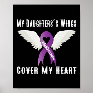 End Overdose My Daughter's Wings Cover My Heart Poster