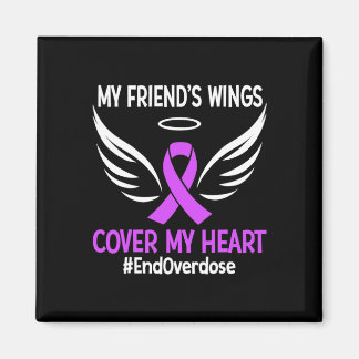 End Overdose My Grandma's Wings Cover My Heart Pur Magnet