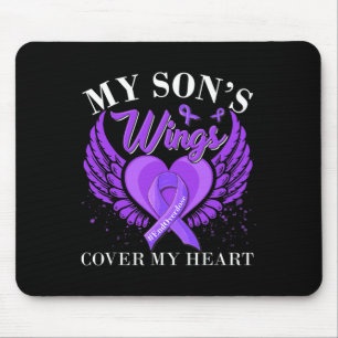 End Overdose My Son's Wings Cover My Heart  Mouse Mat