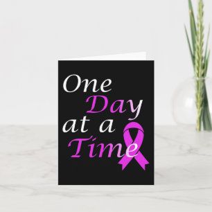 End Overdose One Day At A Time Addiction Awareness Card