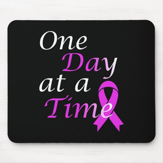 End Overdose One Day At A Time Addiction Awareness Mouse Mat (Front)