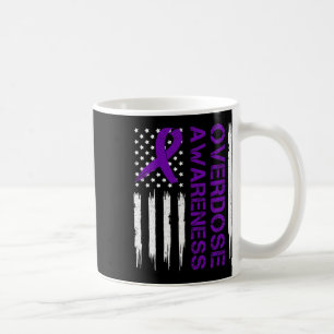End Overdose Pruple Ribbon Opioid Overdose Awarene Coffee Mug