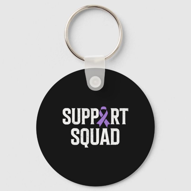 End Overdose Support Squad Overdose Awareness 1  Key Ring (Front)