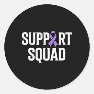 End Overdose Support Squad Overdose Awareness Classic Round Sticker