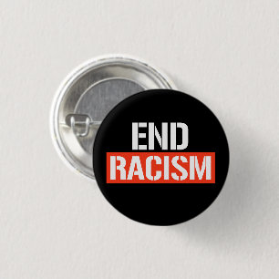End Racism Classic Round Sticker 3 Cm Round Badge