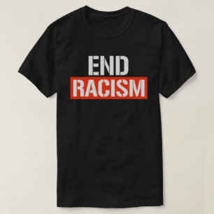 End Racism Classic Round Sticker T-Shirt