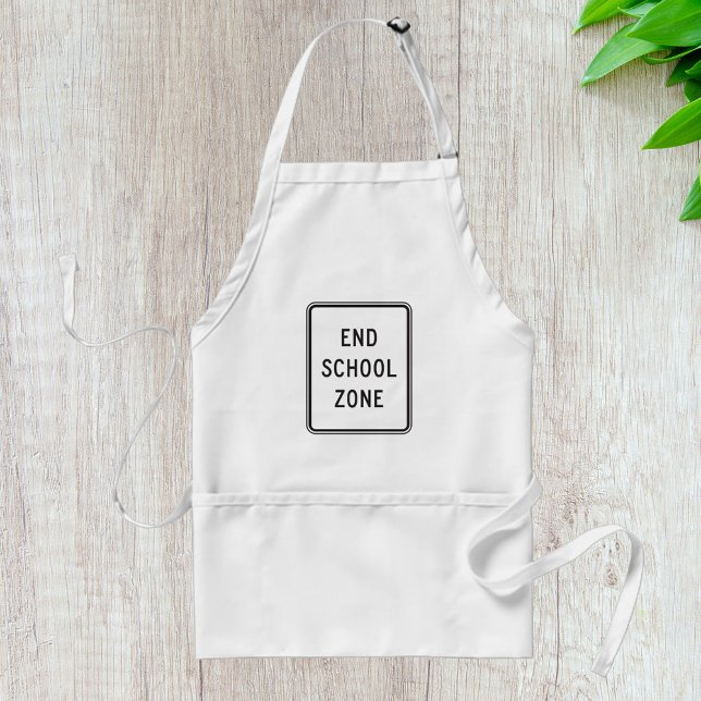End School Zone Road Sign Standard Apron (Creator Uploaded)