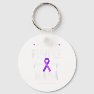 End Shirt I Wear Purple For My Nana Heimers Awaren Key Ring