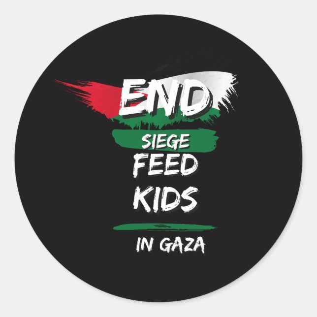 END SIEGE CLASSIC ROUND STICKER (Front)