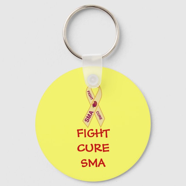 END-SMA-pin, FIGHTCURESMA Key Ring (Front)