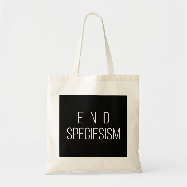 End Speciesism Vegan Animal Rights Totes Bag (Front)