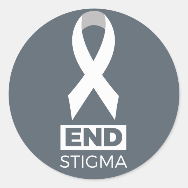 End Stigma for Lung Cancer Classic Round Sticker (Front)