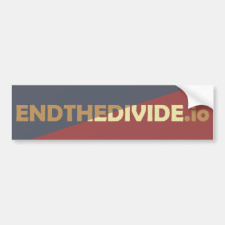 End the Divide Bumper Sticker