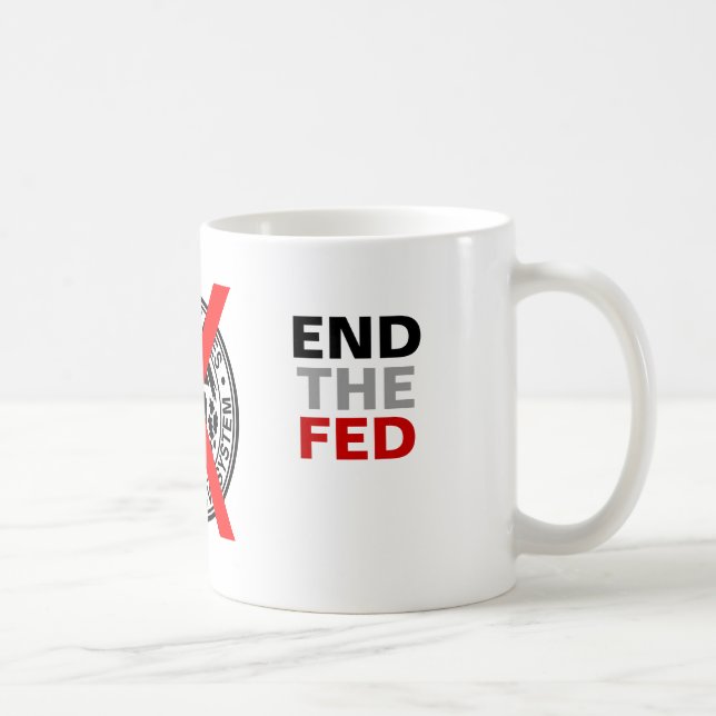 END THE FED - Mug - color - with FED Logo (Right)