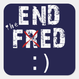 End the Fed Square Sticker