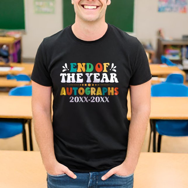 End The Of The Year Autographs Personalised T-Shirt (Creator Uploaded)