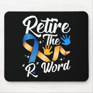 End the R Word Down Syndrome Awareness Special Edu Mouse Mat