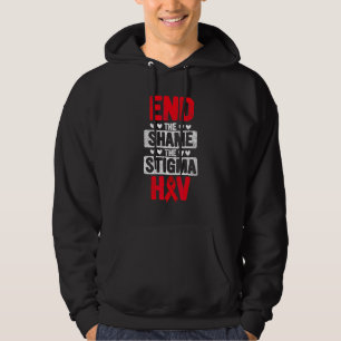 End The Shame The Stigma Hiv Aids Awareness Month Hoodie