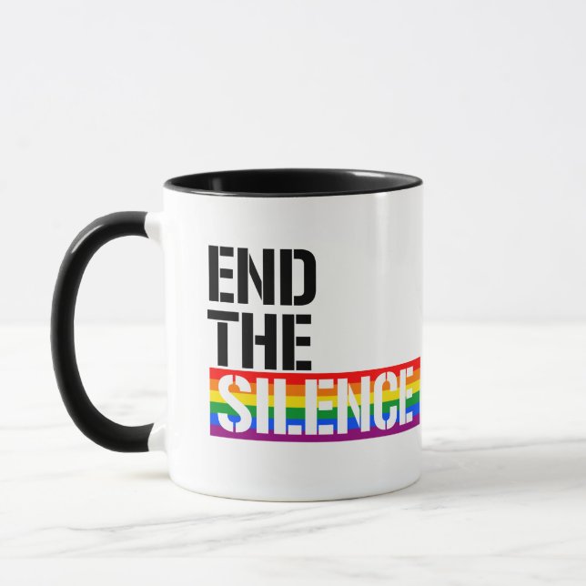 End the silence mug (Left)
