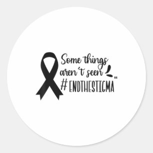 End The Stigma Mental Health Awareness _2 Classic Round Sticker
