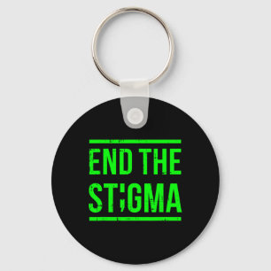 End The Stigma Mental Health Awareness Warrior Cou Key Ring
