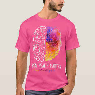 End The Stigma Mental Health Matters Awareness Bra T-Shirt