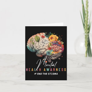 End The Stigma Mental Health Problems Mental Aware Card
