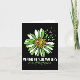 End The Stigma Mental Health S Awareness Brain Ill Card