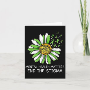 End The Stigma Mental Health S Awareness Brain Ill Card