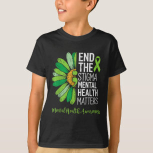 End The Stigma Mental Health S Awareness Brain Ill T-Shirt