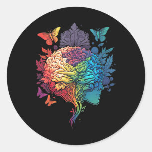 End The Stigma Mental Health S Mental Awareness _7 Classic Round Sticker