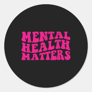 End The Stigma Mental Health S Mental Awareness  Classic Round Sticker