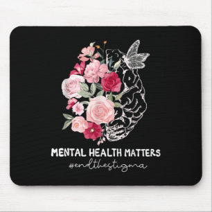 End The Stigma Mental Health S Mental Awareness Gi Mouse Mat