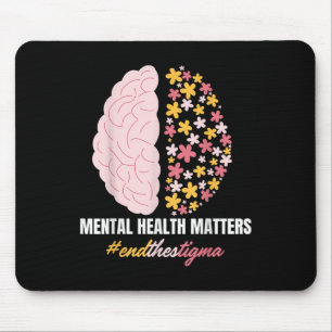 End The Stigma Mental Health S Mental Awareness Gi Mouse Mat
