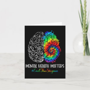 End The Stigma Mental Health S Mental Health Aware Card